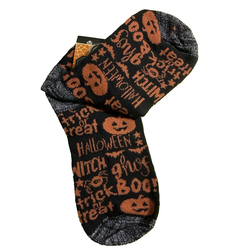 Halloween Low Cut Socks Socquettes Multicolor Size 5-9